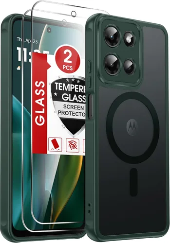 Vista 258 de LeYi Funda para teléfono Samsung-S23: protector de pantalla e imán MagSafe Púrpura