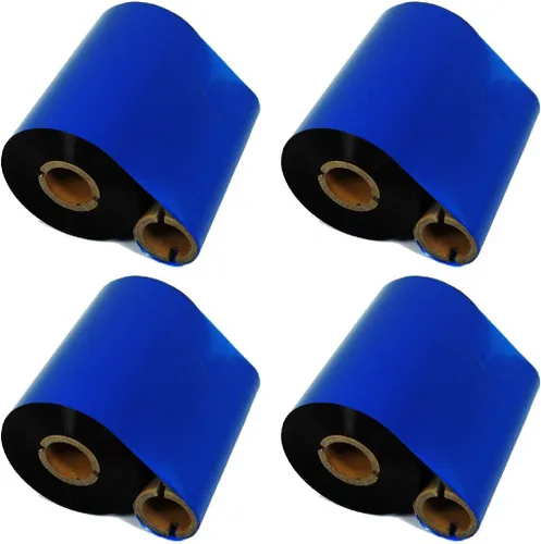 Vista 10 de 4.33 "x1476' (110mmx450m) Tinta de cinta de transferencia térmica fuera Cintas de cera cera de resina mejorada para Zebra GK420D SM4 ZT410 GC420t