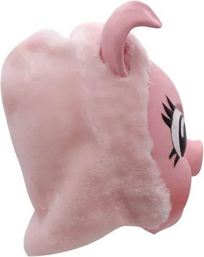 Vista 5 de Killing Eve Villanelle - Máscara de cerdo rosa para Halloween, disfraz de miedo