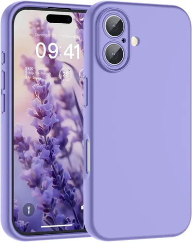 Vista 127 de SUPFINE - Funda diseñada para iPhone 12, silicona líquida premium con [forro de microfibra suave antiarañazos][protección de cámara mejorada], funda