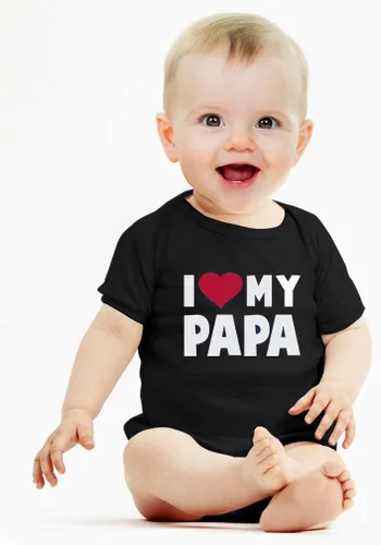 Vista 3 de Tstars My Day Baby Outfit I Love Papa - Body infantil