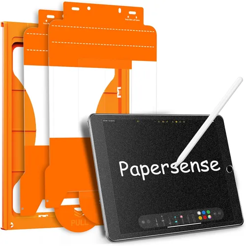 Vista 14 de OMOTON PAPERSENSE - Protector de pantalla mate para iPad Mini 7th A17 Pro/6th (2024/2021, 8.3 pulgadas), vidrio templado mate con bandeja