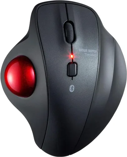 Vista 13 de SANWA Ratón Trackball con cable, USB-C/A, clics silenciosos, programable Azul
