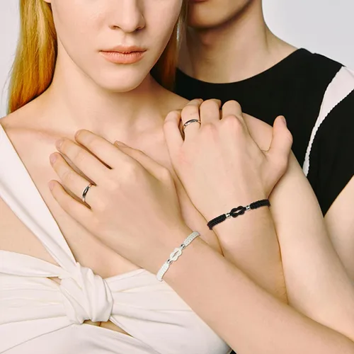 Vista 2 de Pulseras a juego para parejas, aniversarios, cumpleaños, día de San Valentín, regalos de Navidad