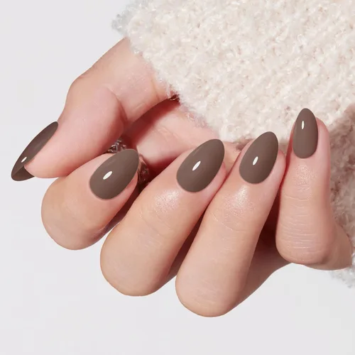 Vista 28 de Modelones Uñas postizas a presión color rosa almendra, uñas postizas cortas de primavera, kit de uñas reutilizables con pegamento de uñas, mini lima
