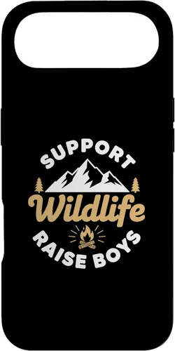 Vista 27 de Parent Support Wildlife Raise Boys - Mom Dad Outdoors Case for iPhone 16