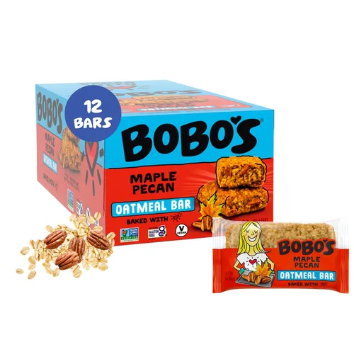 Vista 22 de Bobo's Barras de mantequilla de almendra y avena, sin gluten, sin OGM, avena integral, paquete de 12 Barritas de aperitivo Para llevar Hechas