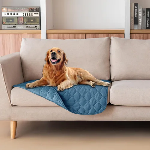 Vista 135 de gogobunny Manta para mascotas 3 veces más resistente, impermeable y a prueba de arañazos; protector de muebles reversible para perros y gatos, funda