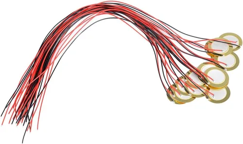 Vista 7 de TIMESETL 15pcs Piezo Pickup 1.063 in Piezo Amplificadores Discos con 13" Cables para Guitarra Acústica Tambor