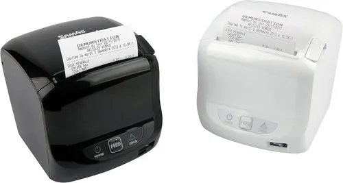 Vista 8 de SAM4s GIANT-100 Impresora térmica compacta de 3 pulgadas USB Serial Ethernet, cubierta contra salpicaduras incluida, color negro