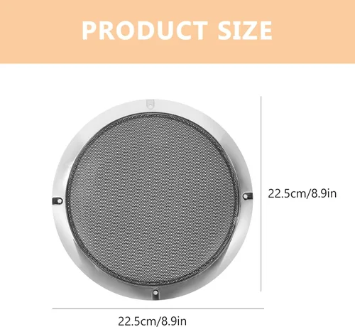 Vista 6 de VICASKY Cubierta de parrilla para altavoz de automóvil, red de protección de malla de hierro duradera para fácil instalación, accesorios de audio