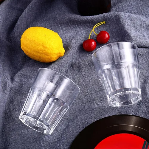 Vista 7 de Meanplan Juego de 24 vasos acrílicos reutilizables para beber agua, apilables, inastillables, irrompibles, vasos de agua para bebidas de jugo