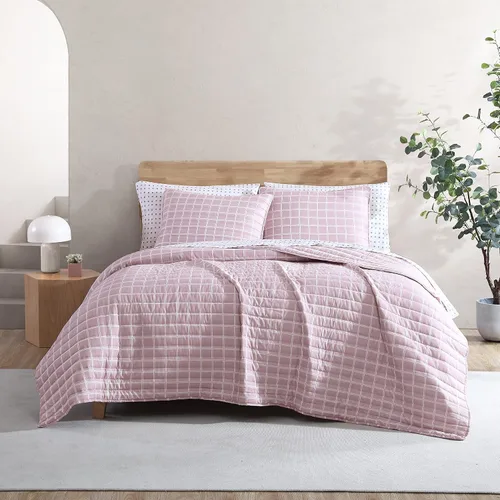 Vista 9 de City Scene - Juego de edredón tamaño Queen, ropa de cama reversible de algodón con fundas a juego, decoración del hogar para todas las estaciones
