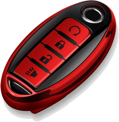 Vista 21 de Tukellen Compatible con Nissan - Funda para llavero de TPU suave para Infiniti X-Trail Rogue Altima Quest Pathfinder Sentra Patrol CIMA Fuga Armada