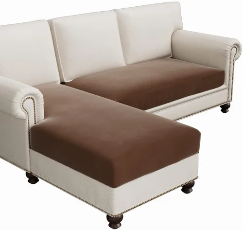 Vista 41 de H.VERSAILTEX Fundas de cojín de vellón para sofá, fundas elásticas para sillas de sala de estar, fundas de sofá modular, tela cómoda y duradera