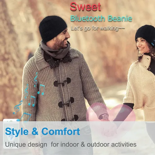 Vista 12 de Rotibox - Gorro inalámbrico con Bluetooth para deportes al aire libre, regalo de Navidad.