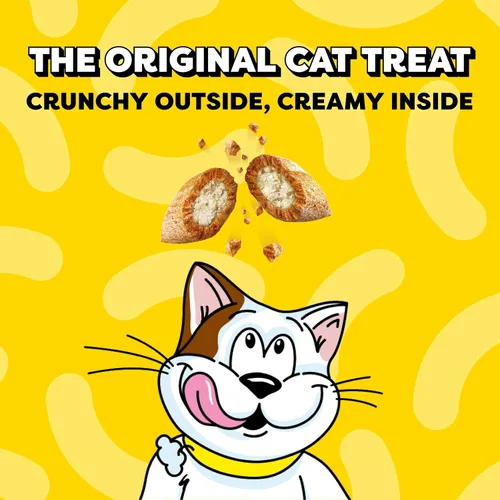 Vista 2 de Golosinas Temptations clásicas para gatos, empaque múltiple, Negro Under 2 calories per treat, crunchy outside & soft inside, 100% complete &