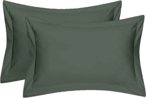 Vista 34 de Juego de 2 fundas de almohada estándar de 600 hilos, 100% algodón egipcio, con cierre de sobre, tamaño estándar de 20 x 26 pulgadas, fundas