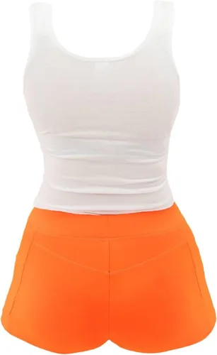 Vista 2 de Ripple Junction El icónico traje de camarera Hooters Girl incluye camiseta sin mangas y pantalones cortos, con licencia