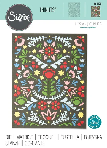 Vista 3 de ELLISON SIZZIX THINLITS DIES MÁSCARA FOLK