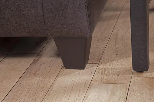 Vista 6 de American Furniture Classics Sofá de dos plazas con brazos cuadrados, marrón