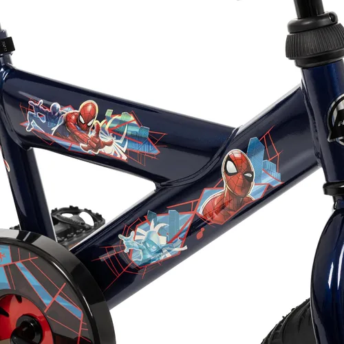 Vista 7 de Huffy Disney and Marvel 12/16 Inch Boys Bikes, Multiple Color Options Abismo azul Spider-Man