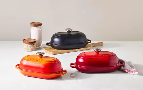 Vista 7 de Le Creuset Horno de pan ovalado Signature de hierro fundido esmaltado, 11.5 pulgadas, Artichaut