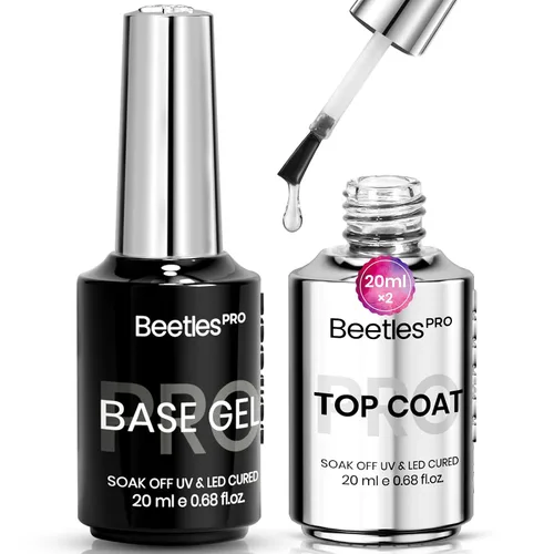 Vista 14 de Juego de 2 capas base y capa base de gel que no se limpia de Beetles A-transparente-2