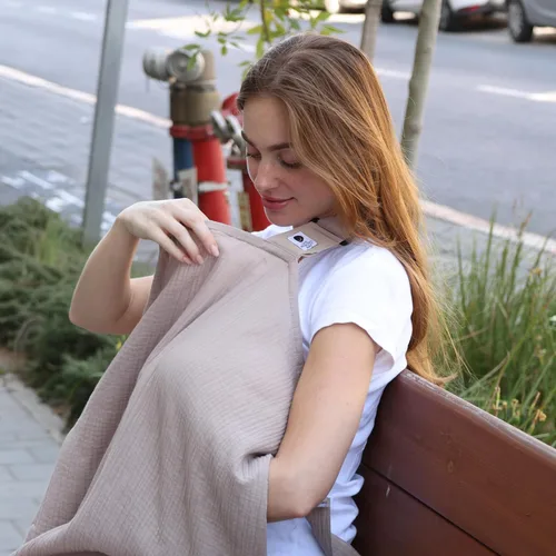 Vista 6 de San Francisco Baby Funda de lactancia – Funda de lactancia transpirable para lactancia, cubierta de lactancia de 360° para lactancia materna, fundas