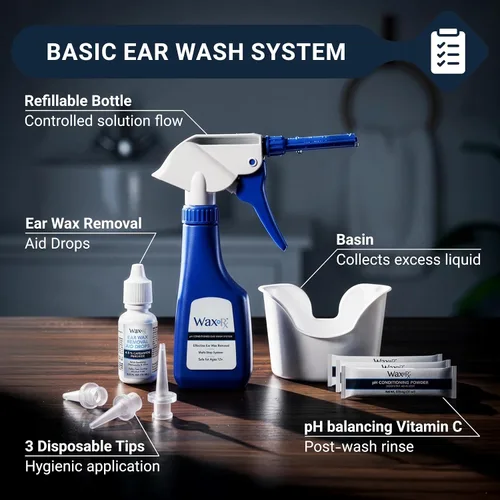 Vista 4 de Doctor Easy, Wax-Rx, Sistema de Lavado de Oído con Ph, 15.2 onzas