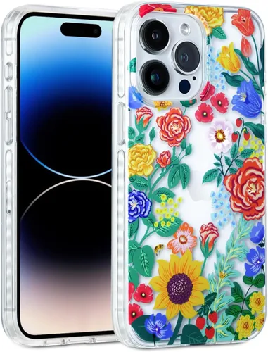Vista 47 de SCORPIFY Funda para iPhone 15 Pro [Compatible con MagSafe] con Diseño de Estampado de Leopardo Guepardo Negro Mate, Linda Funda Magnética