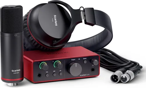 Vista 14 de Focusrite Scarlett 2i2 Studio - Paquete de interfaz de audio USB de 4ª generación para el compositor con micrófono de condensador y auriculares