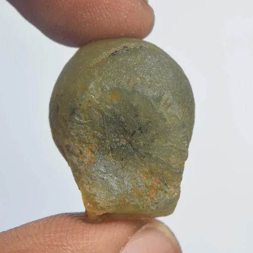 Vista 2 de gemhub Cristal curativo Prehnite verde de protección 40.50 Ct Prehnite crudo natural, gema prehnita áspera sin cortar, Gema, Prehnita