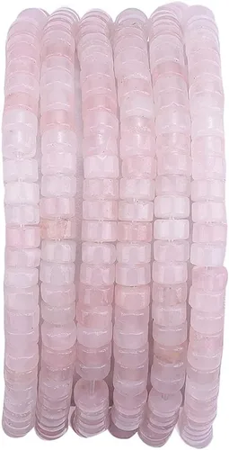 Vista 16 de BEADIA Cuentas Espaciadoras de Jade Natural Africano Planas Redondas Sueltas para Hacer Joyas con Abalorios 3mmx2mm 38cm