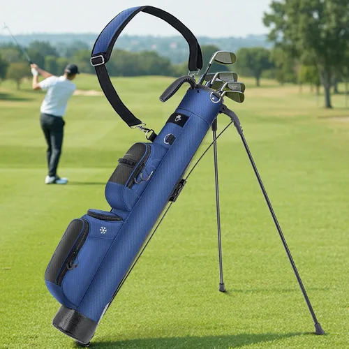 Vista 8 de Shopsource Bolsa de soporte de golf, bolsa de transporte ligera Par 3 con bolsillo aislado para enfriar, fácil de transportar y duradera, ideal