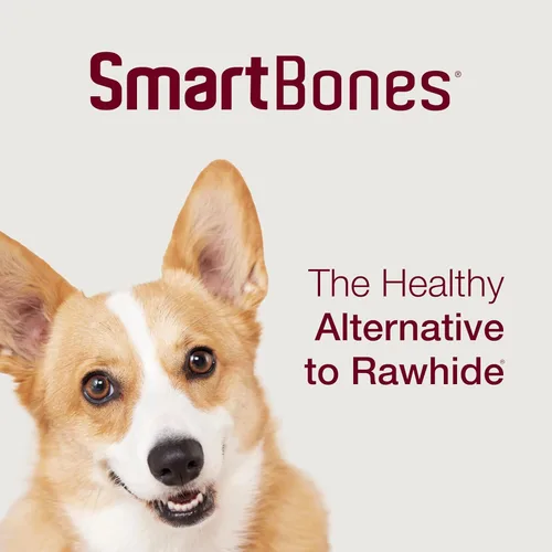 Vista 10 de SmartBones - Smart Twist Sticks con mantequilla de maní, 50 unidades, masticables sin piel cruda para perros, SBTT-02943, 50