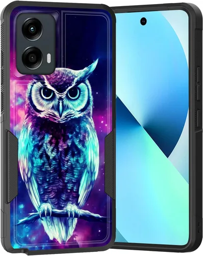 Vista 99 de para Moto G Play 4G 2024, funda de dos capas híbrida resistente y a prueba de golpes, PC duro + silicona suave protectora para Motorola Moto G Play