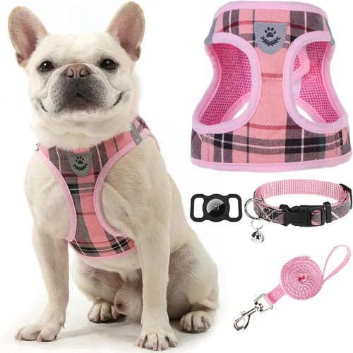 Vista 34 de Arnés para cachorros de otoño de Acción de Gracias - Collar y correa para perro - Arnés de chaleco para perros pequeños de malla suave acolchada