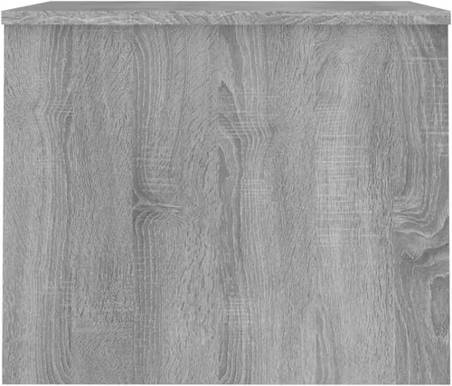 Vista 5 de Mesa auxiliar, mesa de centro grande, mesa de centro estrecha adecuada para sala de estar, oficina, balcón, sala de estar familiar, Sonoma gris