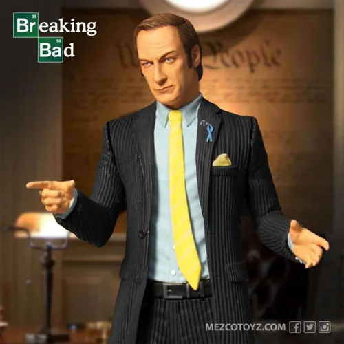 Vista 4 de Mezco Toyz Breaking Bad: Saul Goodman Figura, 6 pulgadas