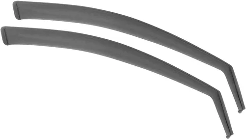 Vista 2 de OMAC Deflector de protección contra la lluvia de la visera de la ventana para Ford Fiesta 2011-2019 humo negro 2 piezas