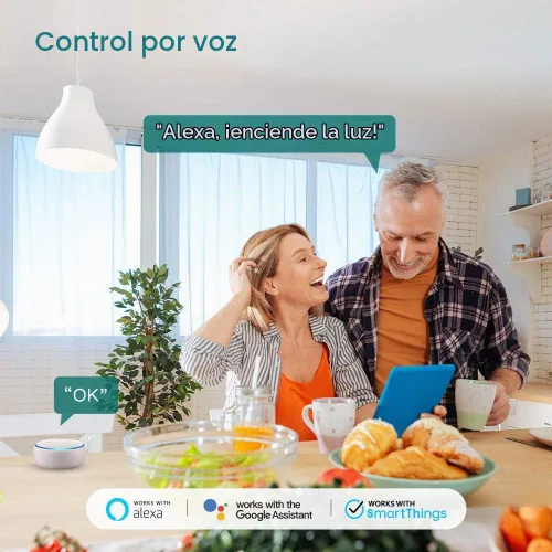Vista 4 de TREATLIFE Interruptor inteligente de 3 vías, interruptor de luz WiFi de 2.4 GHz, funciona con Alexa y Google Home, requiere cable neutro, control