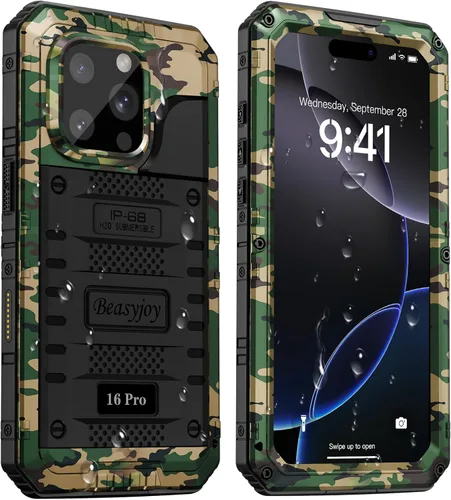 Vista 52 de Beasyjoy Funda para iPhone 12 - Impermeable, Grado Militar Resistente a Golpes con Protector de Pantalla Integrado, Protección Completa del Cuerpo