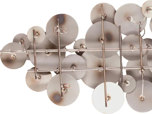 Vista 6 de SEI Furniture Longavi - Escultura de pared de metal, multicolor