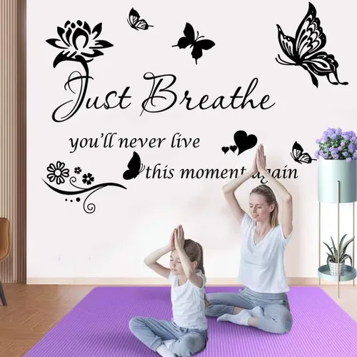 Vista 2 de Pegatina de pared con citas positivas inspiradoras, arte inspirador para mujeres y niñas, dormitorio, sala de estar, regalos de aliento