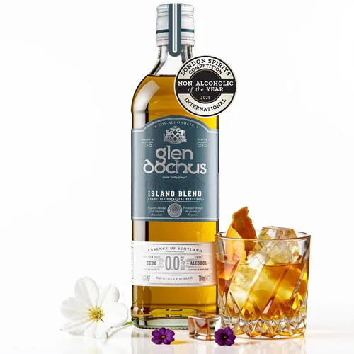 Vista 12 de Glen Dochus Export Blend Whisky sin alcohol, galardonado aromático y cálido licores escoceses sin alcohol - Halal, bajo en azúcar y sin gluten