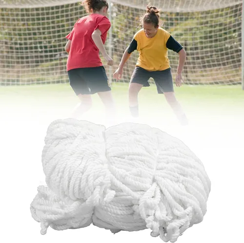 Vista 6 de Redes de portería de fútbol deportivo, red de repuesto para entrenamiento de fútbol, cubierta protectora de repuesto para porterías de fútbol, 10 x