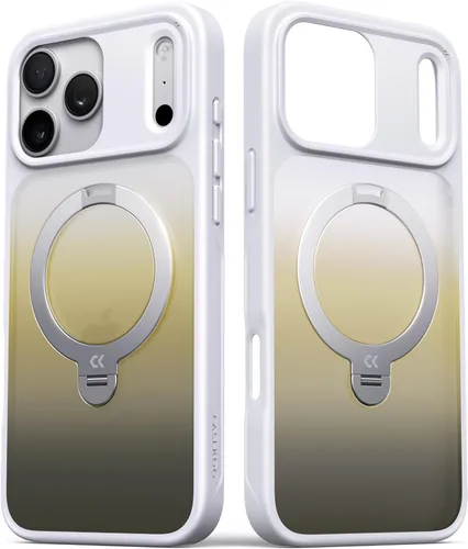Vista 15 de CASEKOO Funda negra para iPhone 17 con soporte magnético giratorio de 360 grados