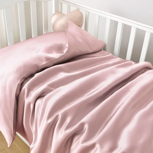 Vista 10 de PROMEED Funda de edredón de seda 100 % natural con cremallera oculta, ropa de cama de seda prémium de 23 momme para cabello y piel de bebé