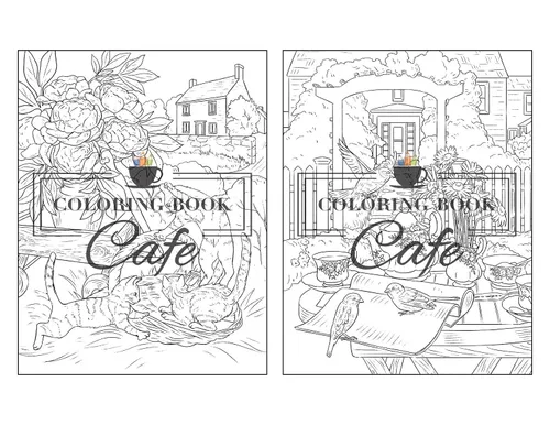 Vista 5 de English Countryside An Adult Coloring Book Featuring 50 Scenic Countryside Designs with Beautiful Gardens, Cute Animals and Charming Country Homes
